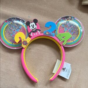 Mickey Mouse 2024 Pink Ear Headband